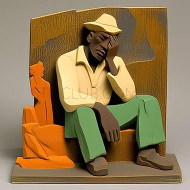 3D model Milton Clark Avery American artist (STL)